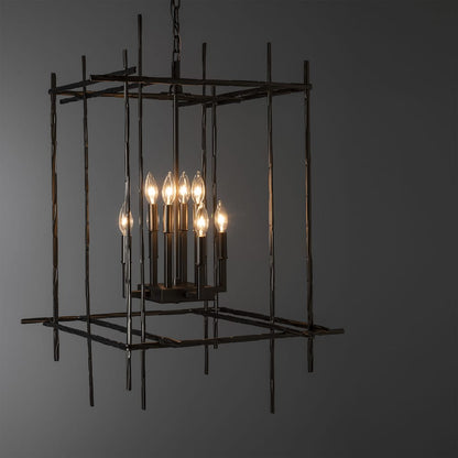 Hubbardton Forge Tura 8 Light 28" Wide Taper Candle Style Chandelier