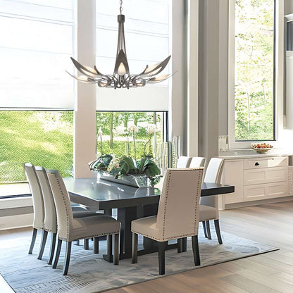 Hubbardton Forge Parasol 7 Light 39" Wide Chandelier