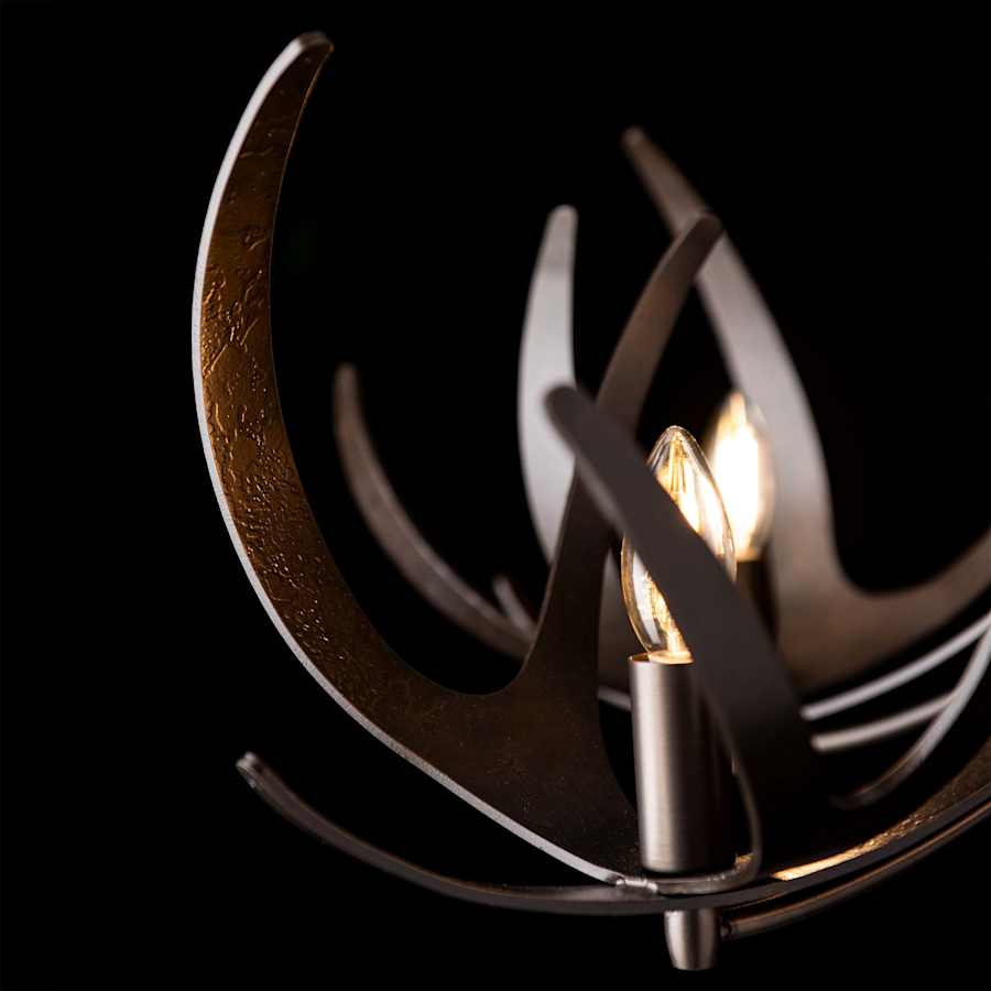 Hubbardton Forge Caribou 5 Light 41" Wide Antler Candle Style Chandelier