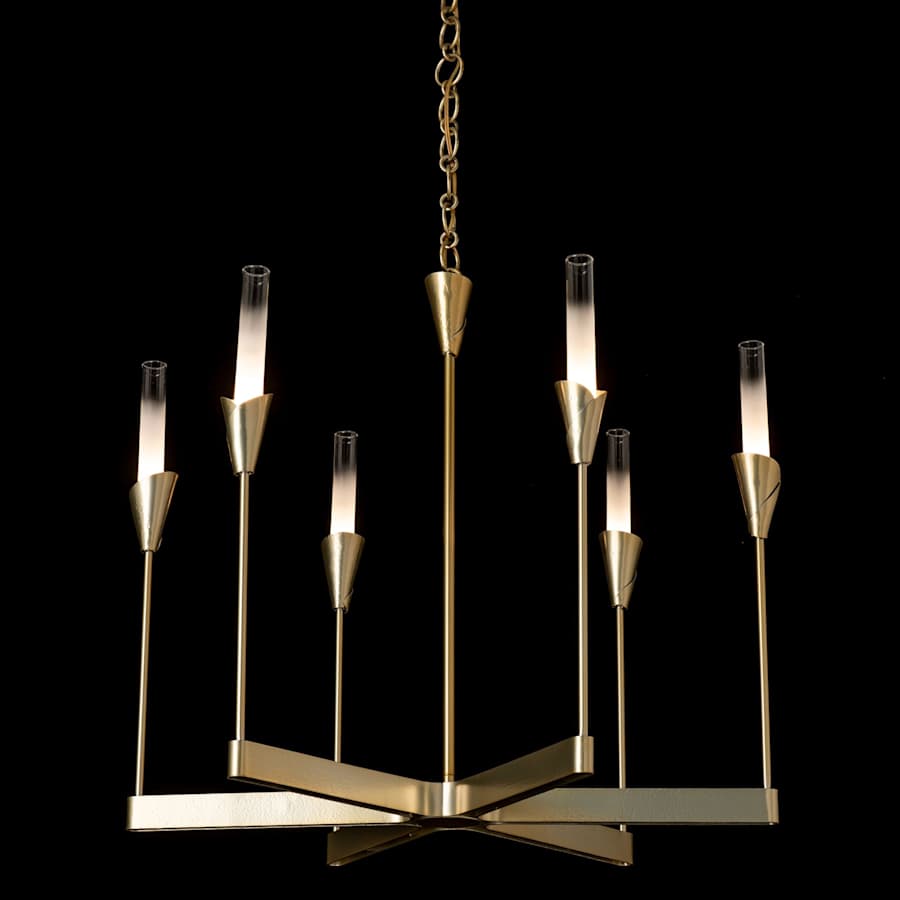 Hubbardton Forge Lilium 6 Light 31" Wide Chandelier