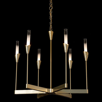 Hubbardton Forge Lilium 6 Light 31" Wide Chandelier