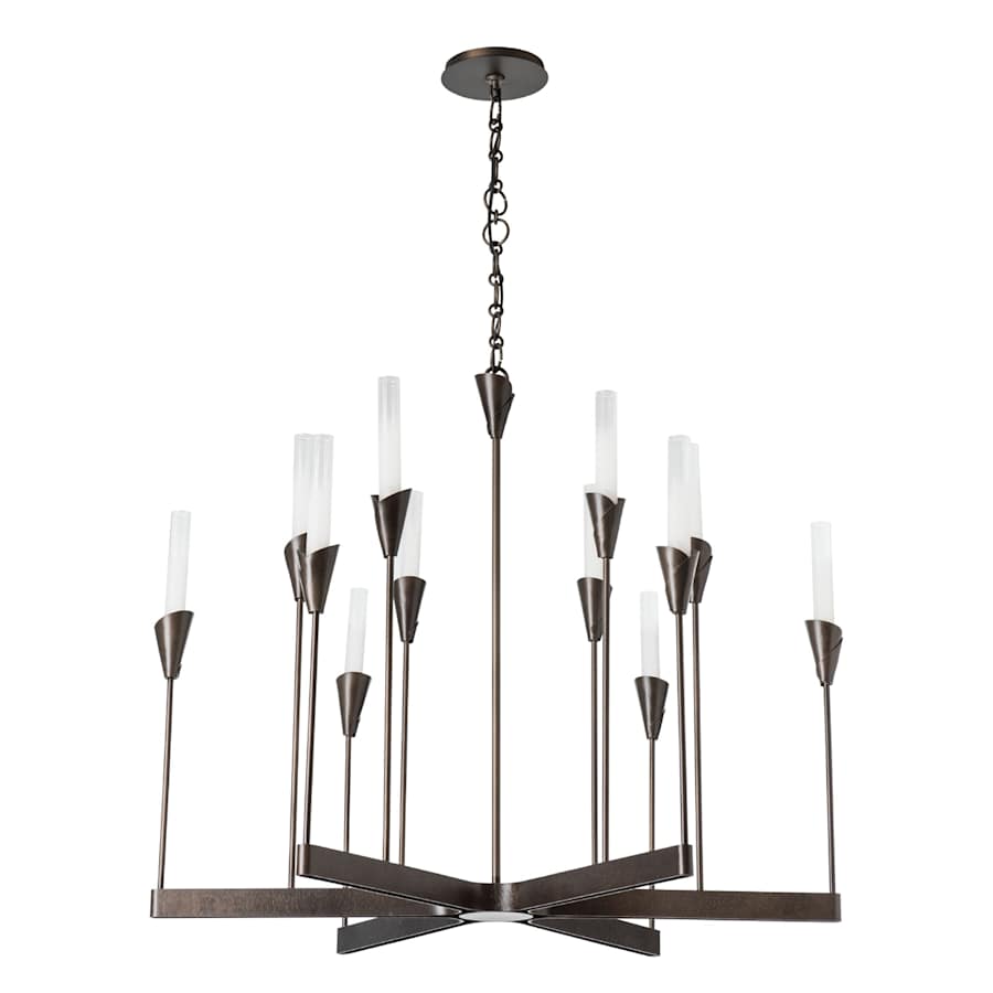 Hubbardton Forge Lilium 12 Light 39" Wide Chandelier