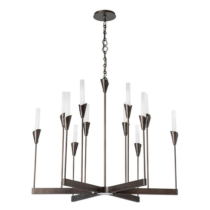 Hubbardton Forge Lilium 12 Light 39" Wide Chandelier