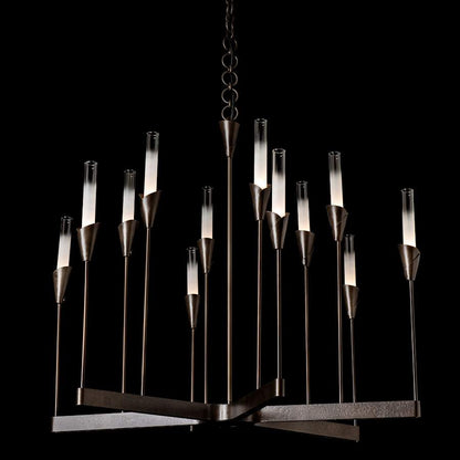 Hubbardton Forge Lilium 12 Light 39" Wide Chandelier