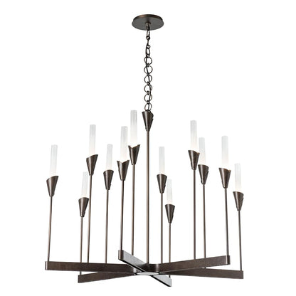 Hubbardton Forge Lilium 12 Light 39" Wide Chandelier