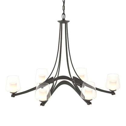 Hubbardton Forge Ribbon 6 Light 39" Wide Chandelier