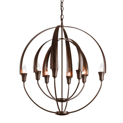 Hubbardton Forge Cirque 8 Light 26" Wide Taper Candle Style Chandelier