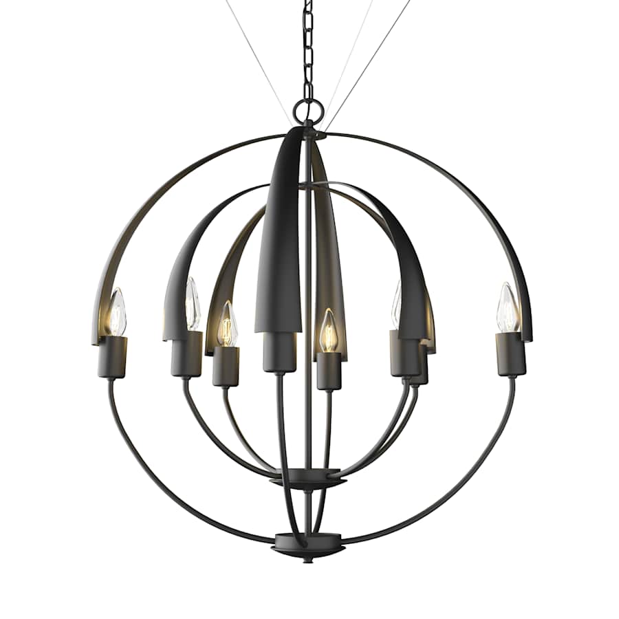 Hubbardton Forge Cirque 8 Light 26" Wide LED Globe Outdoor Chandelier