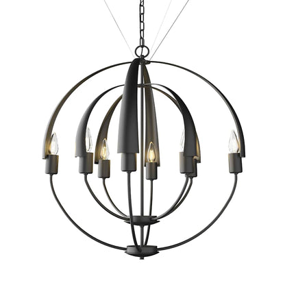 Hubbardton Forge Cirque 8 Light 26" Wide LED Globe Outdoor Chandelier