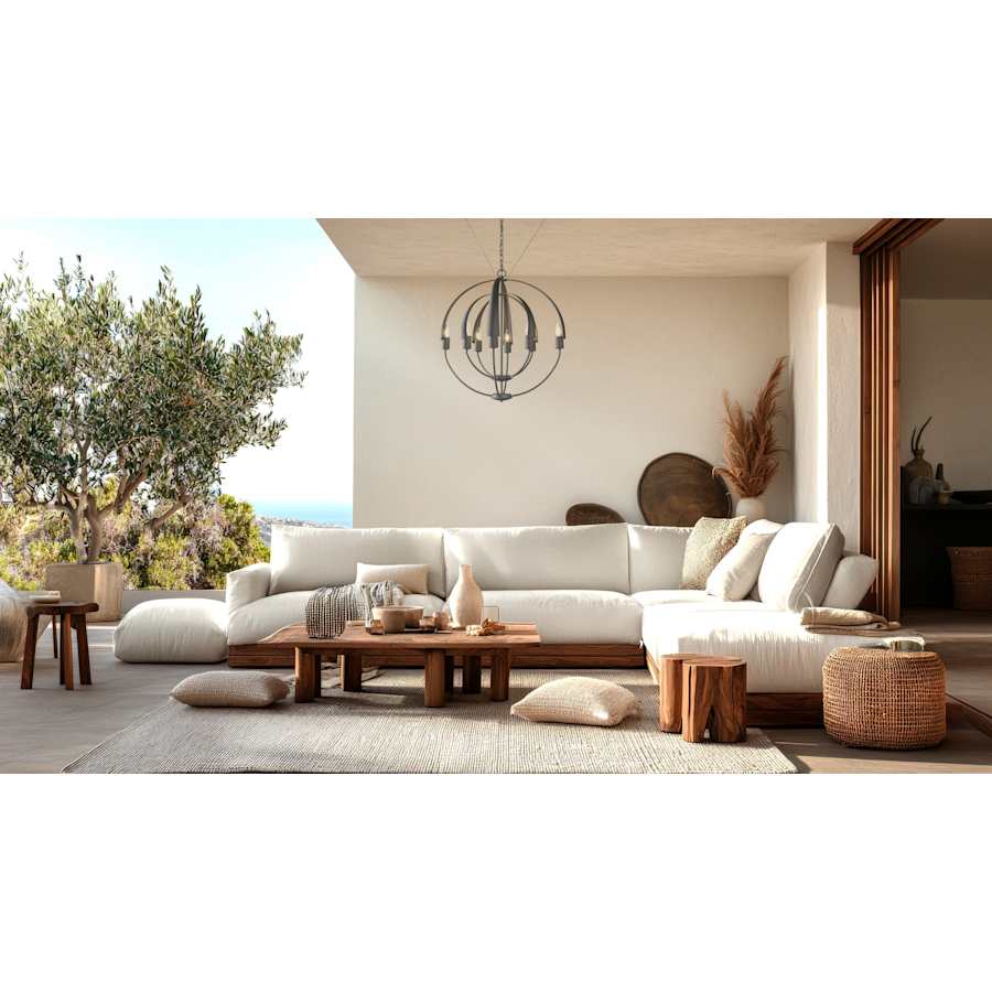 Hubbardton Forge Cirque 8 Light 26" Wide LED Globe Outdoor Chandelier