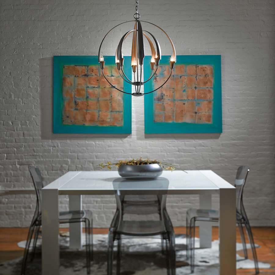 Hubbardton Forge Cirque 8 Light 26" Wide Taper Candle Style Chandelier