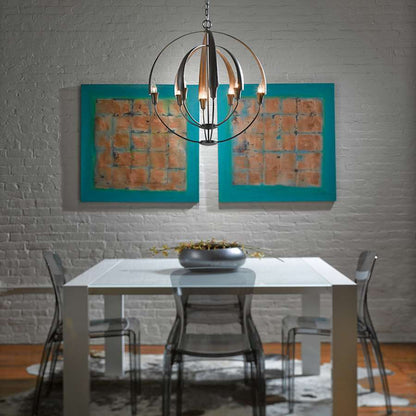 Hubbardton Forge Cirque 8 Light 26" Wide Taper Candle Style Chandelier