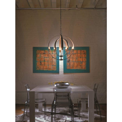 Hubbardton Forge Cirque 8 Light 26" Wide Taper Candle Style Chandelier