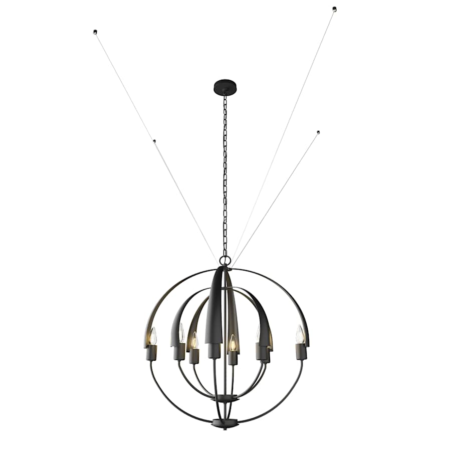 Hubbardton Forge Cirque 8 Light 26" Wide LED Globe Outdoor Chandelier