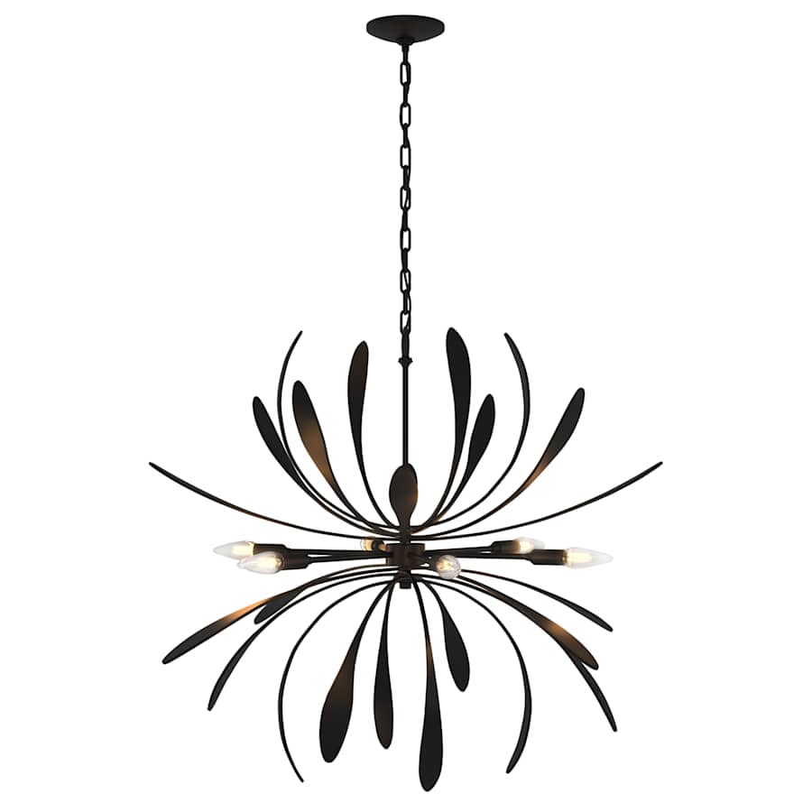 Hubbardton Forge Dahlia 6 Light 33" Wide LED Abstract Chandelier