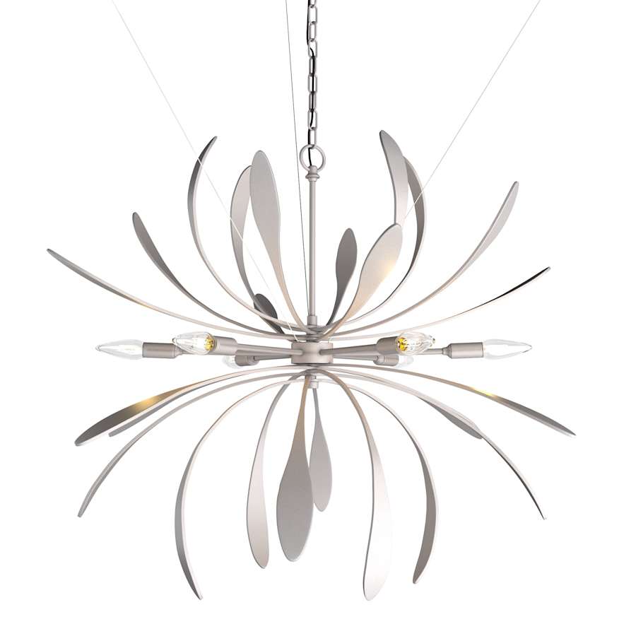 Hubbardton Forge Dahlia 6 Light 33" Wide LED Abstract Outdoor Chandelier