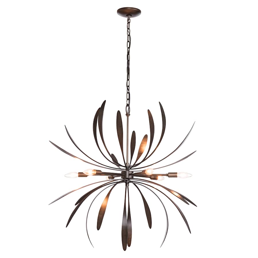 Hubbardton Forge Dahlia 6 Light 33" Wide LED Abstract Chandelier