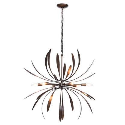 Hubbardton Forge Dahlia 6 Light 33" Wide LED Abstract Chandelier