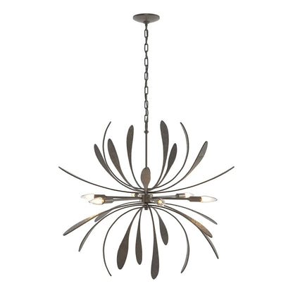 Hubbardton Forge Dahlia 6 Light 33" Wide LED Abstract Chandelier