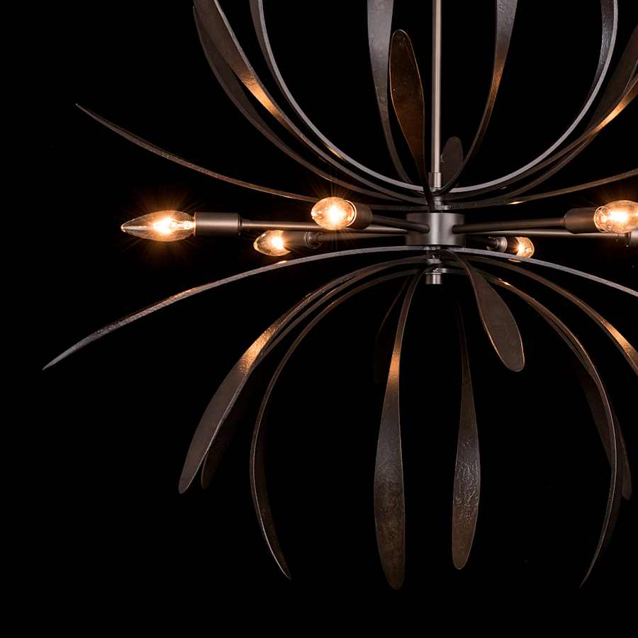 Hubbardton Forge Dahlia 6 Light 33" Wide LED Abstract Chandelier
