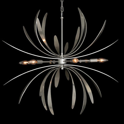 Hubbardton Forge Dahlia 6 Light 33" Wide LED Abstract Chandelier