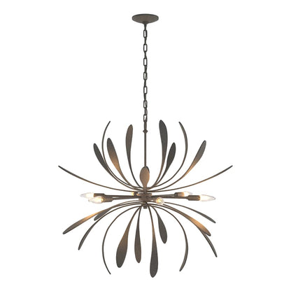 Hubbardton Forge Dahlia 6 Light 33" Wide LED Abstract Chandelier