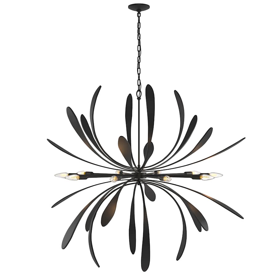 Hubbardton Forge Dahlia 10 Light 49" Wide Abstract Sputnik Chandelier