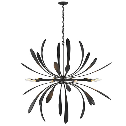 Hubbardton Forge Dahlia 10 Light 49" Wide Abstract Sputnik Chandelier