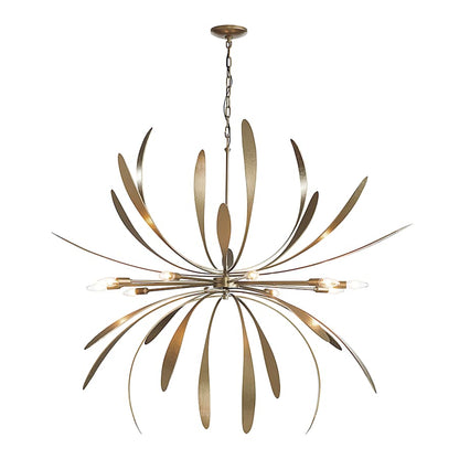 Hubbardton Forge Dahlia 10 Light 49" Wide Abstract Sputnik Chandelier