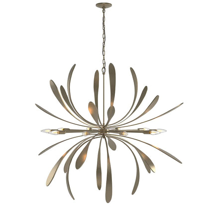 Hubbardton Forge Dahlia 10 Light 49" Wide Abstract Sputnik Chandelier