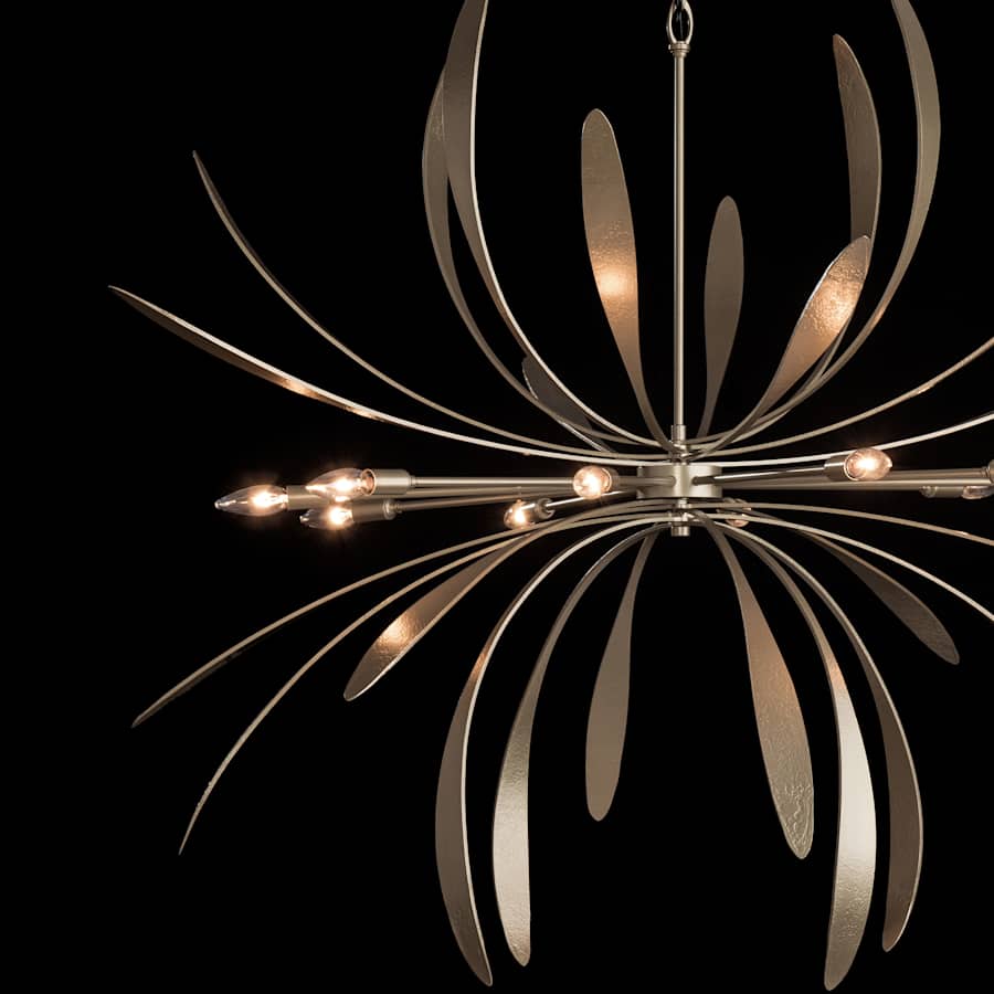 Hubbardton Forge Dahlia 10 Light 49" Wide Abstract Sputnik Chandelier