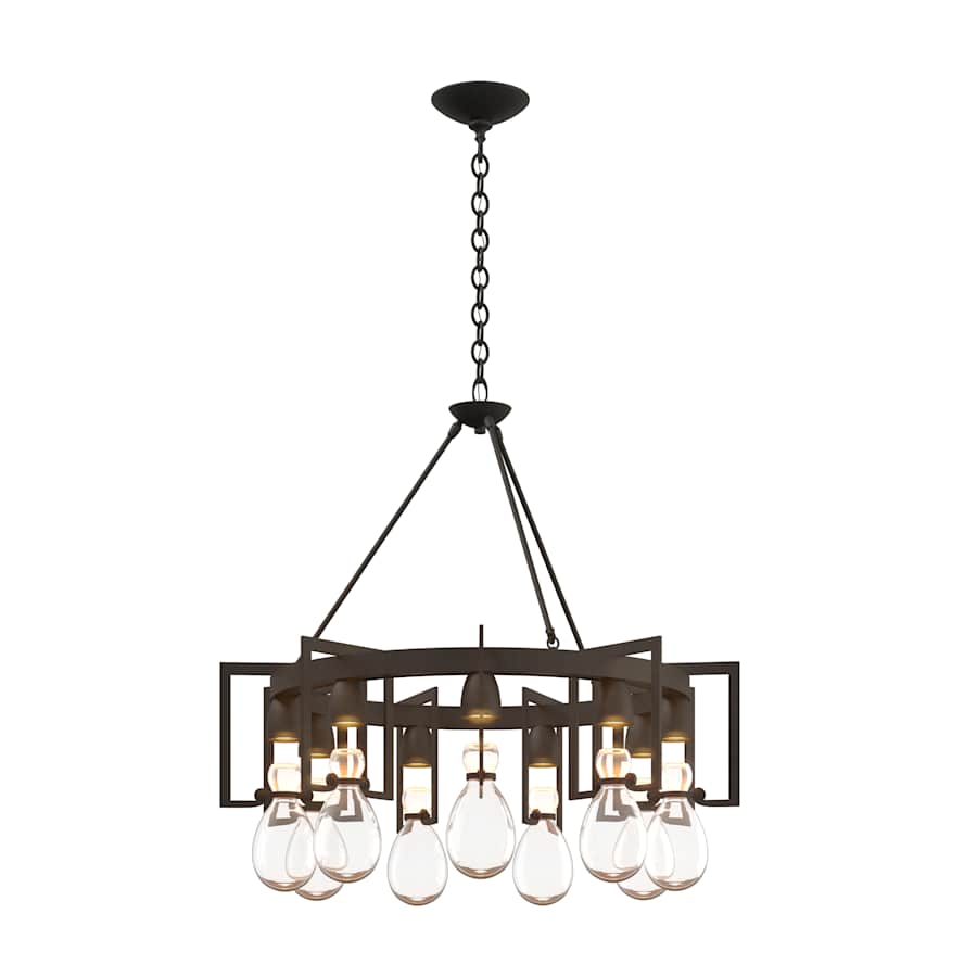 Hubbardton Forge Apothecary 9 Light 35" Wide Chandelier