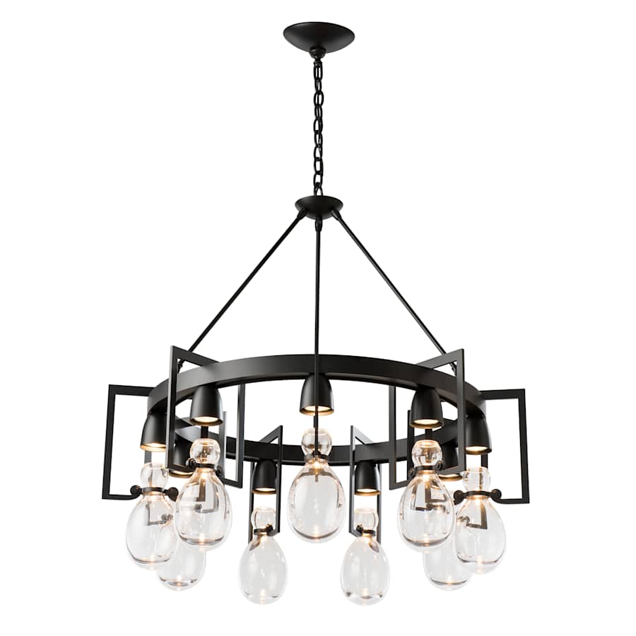 Hubbardton Forge Apothecary 9 Light 35" Wide Chandelier
