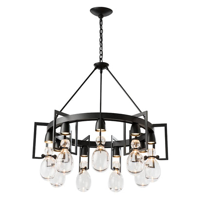 Hubbardton Forge Apothecary 9 Light 35" Wide Chandelier