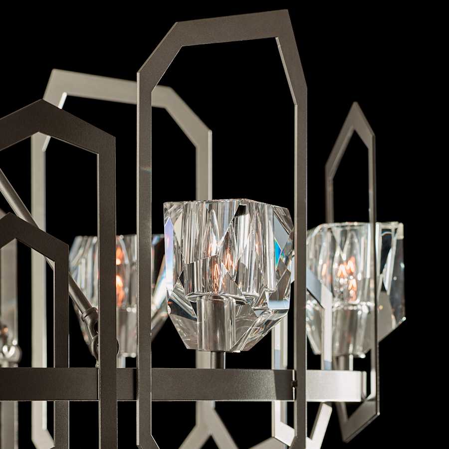 Hubbardton Forge Gatsby 8 Light 27" Wide Crystal Abstract Chandelier