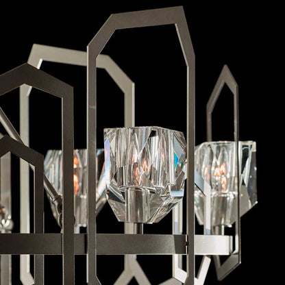 Hubbardton Forge Gatsby 8 Light 27" Wide Crystal Abstract Chandelier