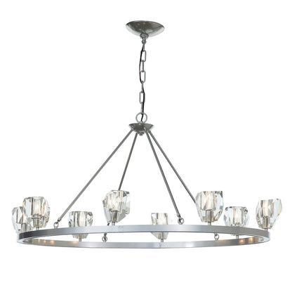 Hubbardton Forge Gatsby 8 Light 45" Wide Crystal Ring Chandelier