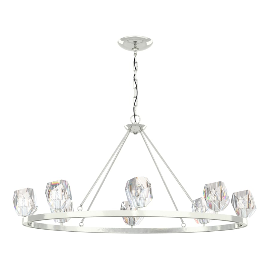 Hubbardton Forge Gatsby 8 Light 45" Wide Crystal Ring Chandelier