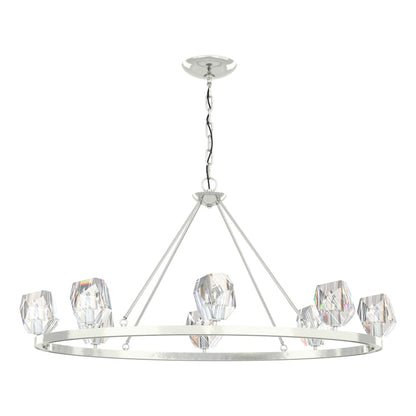 Hubbardton Forge Gatsby 8 Light 45" Wide Crystal Ring Chandelier