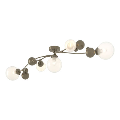 Hubbardton Forge Sprig 5 Light 62" Wide Semi-Flush Ceiling Fixture