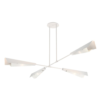 Hubbardton Forge Vertex 4 Light 92" Wide Linear Pendant