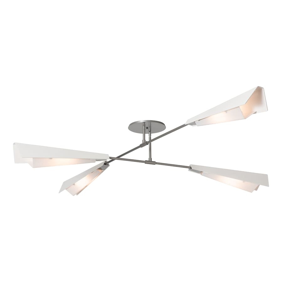 Hubbardton Forge Vertex 4 Light 92" Wide Linear Pendant