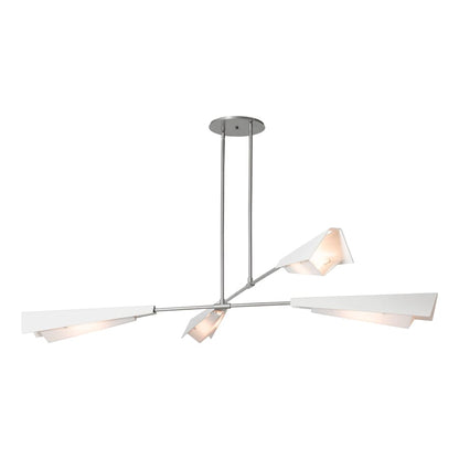 Hubbardton Forge Vertex 4 Light 92" Wide Linear Pendant