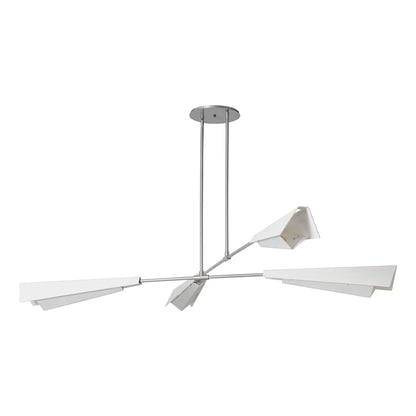 Hubbardton Forge Vertex 4 Light 92" Wide Linear Pendant