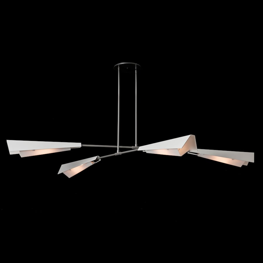 Hubbardton Forge Vertex 4 Light 92" Wide Linear Pendant