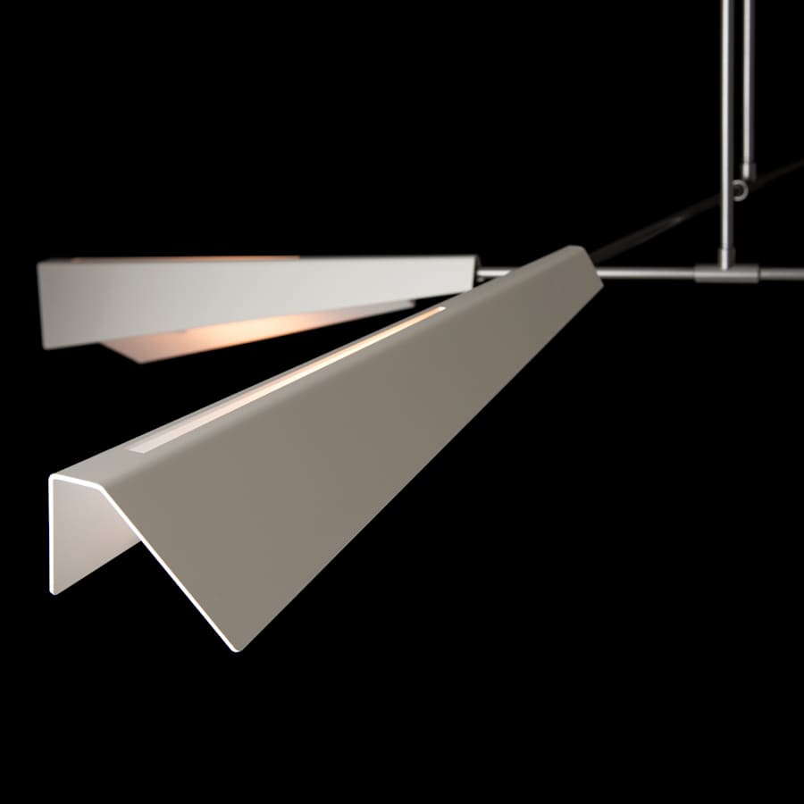 Hubbardton Forge Vertex 4 Light 92" Wide Linear Pendant