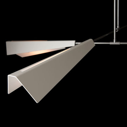 Hubbardton Forge Vertex 4 Light 92" Wide Linear Pendant