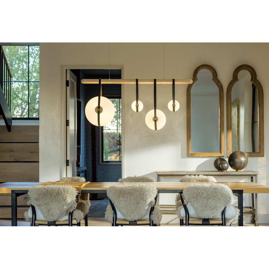 Hubbardton Forge Derby 52" Wide LED Linear Chandelier