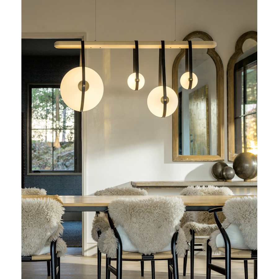 Hubbardton Forge Derby 52" Wide LED Linear Chandelier
