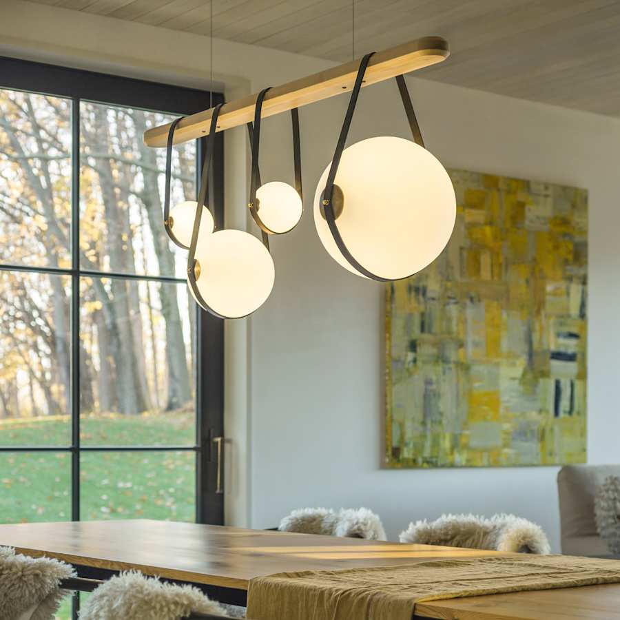 Hubbardton Forge Derby 52" Wide LED Linear Chandelier